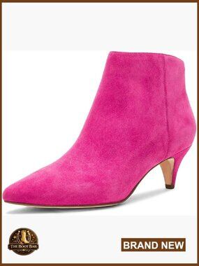Women's Low Kitten Heel Ankle Boots Pointed Toe Side Zipper Glitter Party